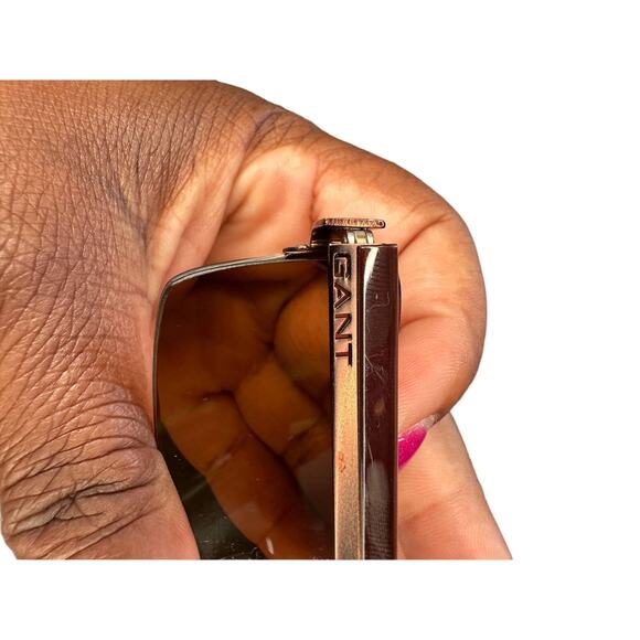 Gant Sunglasses Men's Brown Semi-Rimless Metal Frame GS TOURO Rectangle - Picture 2 of 6